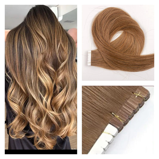 Pack de 10 Extensiones Tape In (Caramelo)