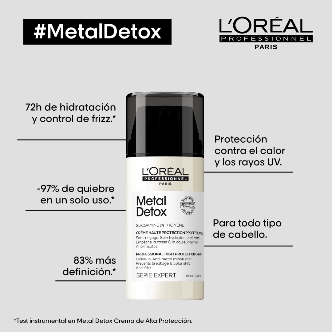 Metal Detox Anti-Quiebre para Cabello Dañado y con Color 100ml LOreal