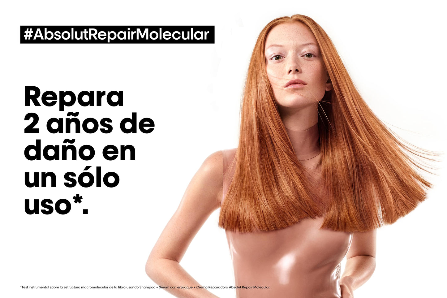 Máscara Sin Enjuague Reparación Molecular Profunda Cabello Dañado Absolut Repair Molecular 100ml LOreal Professional