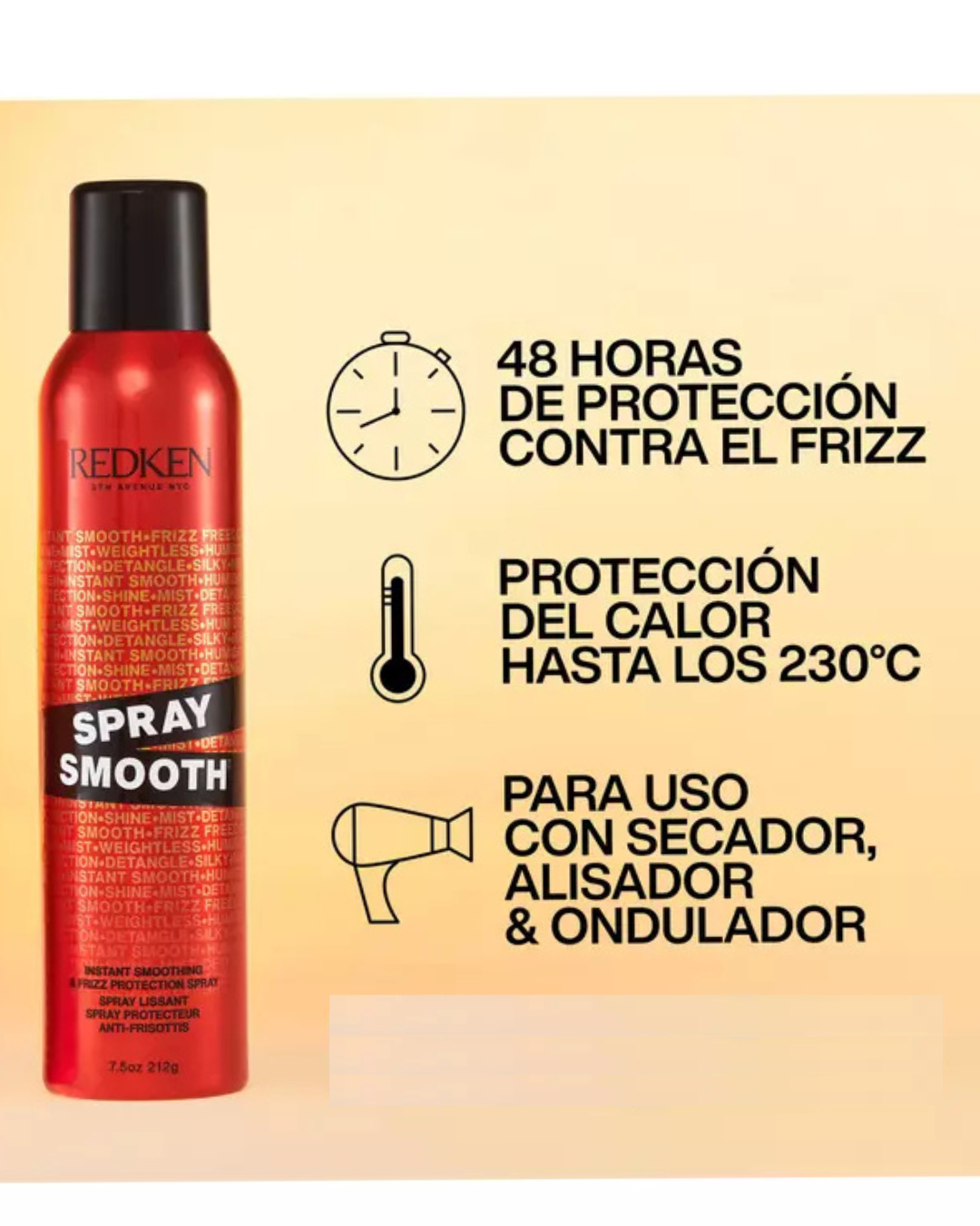 Redken Spray Desenredante y Anti Frizz Smooth 212g