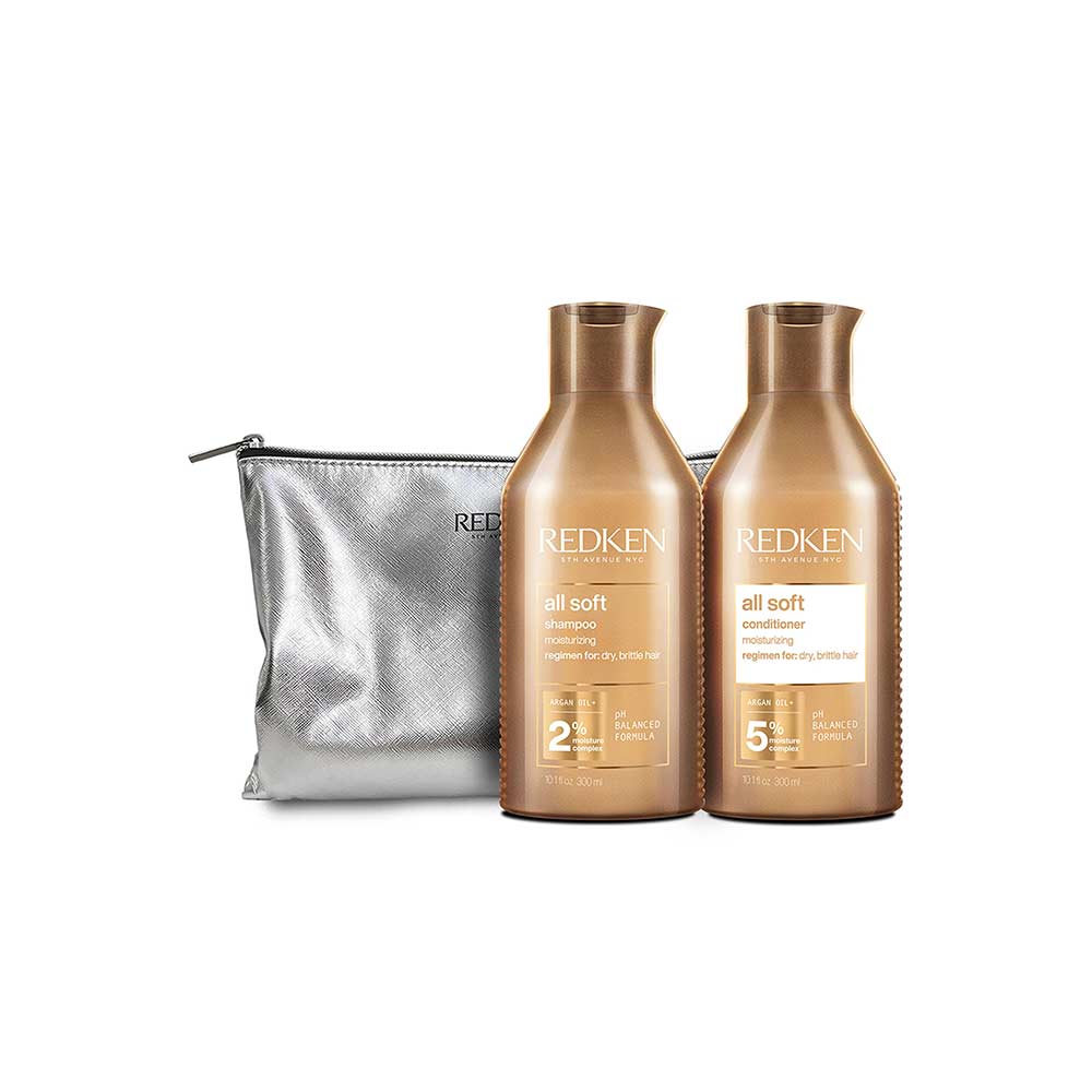 Redken Set Hidratación ALL SOFT shampoo & acondicionador.