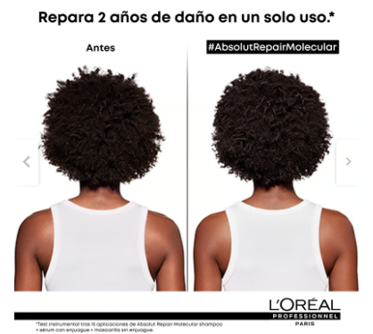 Serum con enjuage Reparación Molecular Profunda Cabello Dañado Absolut Repair Molecular 250ml LOreal Professional