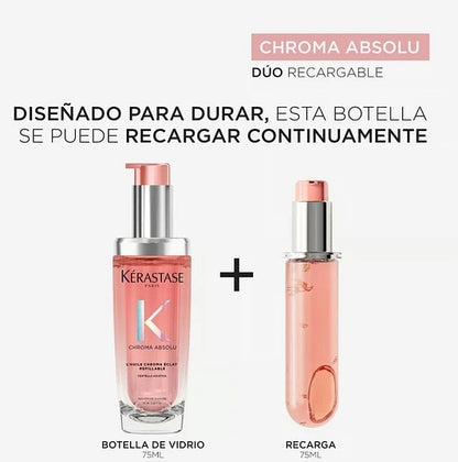 Recarga Aceite L'huile Chroma Éclat Radiance Kérastase 75ml