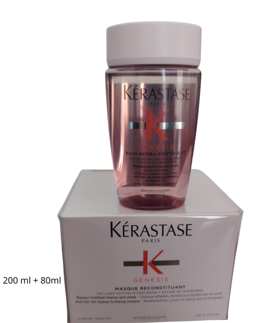 Kérastase Máscara Genesis reconstituant más Shampoo Genesis (versión viaje 80ml)