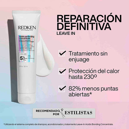 Pack Acidic Bonding Concentrate Shampoo, Máscara 5 min y Leave-in