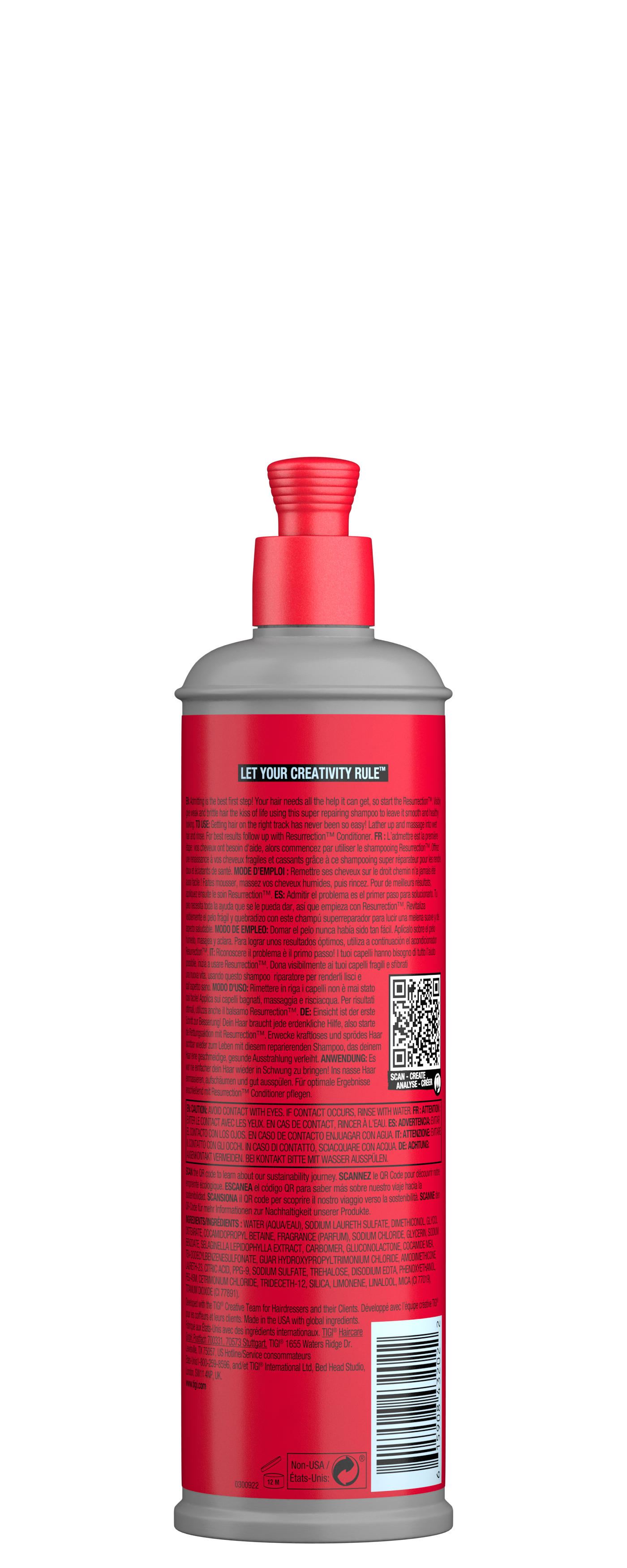 Tigi Resurrection Shampoo 400ml