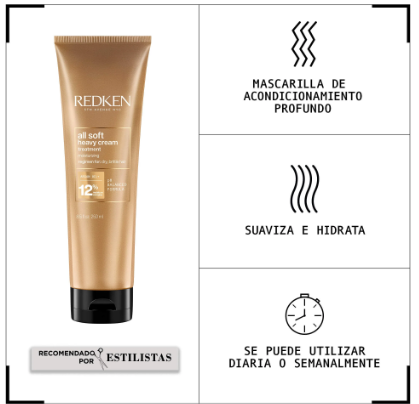 Redken MÁSCARA HEAVY CREAM ALL SOFT 250ml