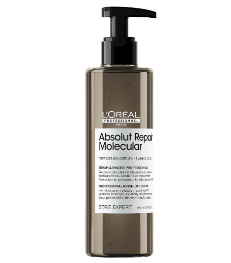 Serum con enjuage Reparación Molecular Profunda Cabello Dañado Absolut Repair Molecular 250ml LOreal Professional