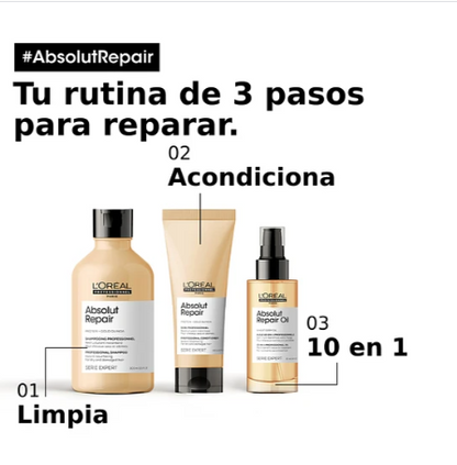 Shampoo Reparación Absolut Repair 300ml LOreal Professional