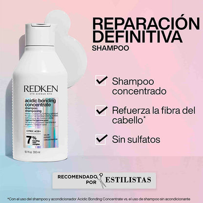 Pack Acidic Bonding Concentrate Shampoo, Máscara 5 min y Leave-in