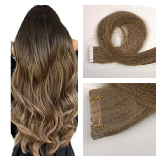 Pack de 10 Extensiones Tape In (Chocolate)